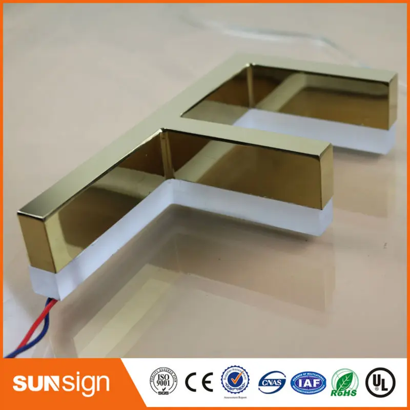 Детектор металла золота со светодиодной подсветкой буквы с каналов|led letters|led backlit