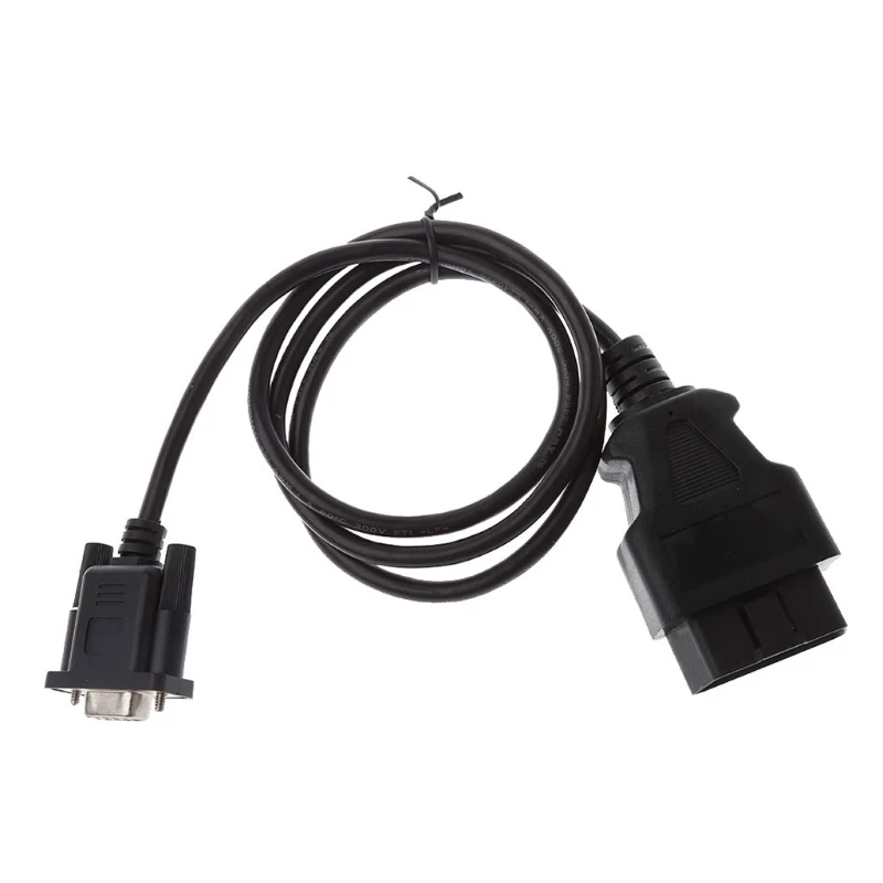 Универсальный OBD2 16Pin к DB9 RS232 Кабель адаптер автомобильный диагностический