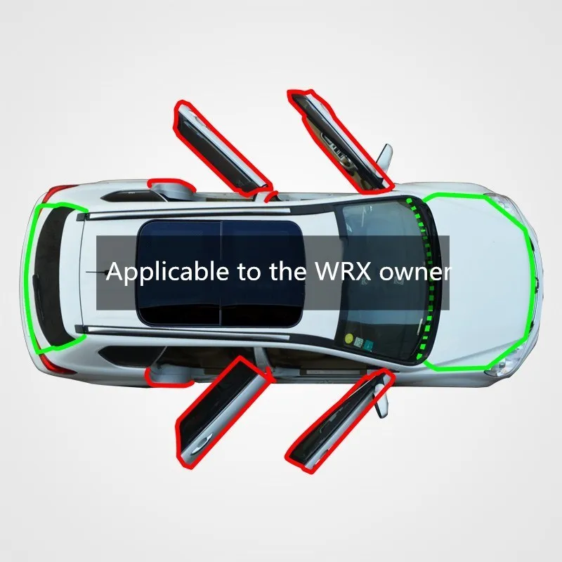 Для Субару WRX двери автомобиля авто резиновые прокладки уплотнение