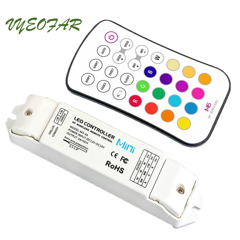 

Светодиодная лента RGB, 12 В, 24 В, 3 канала, 9 А