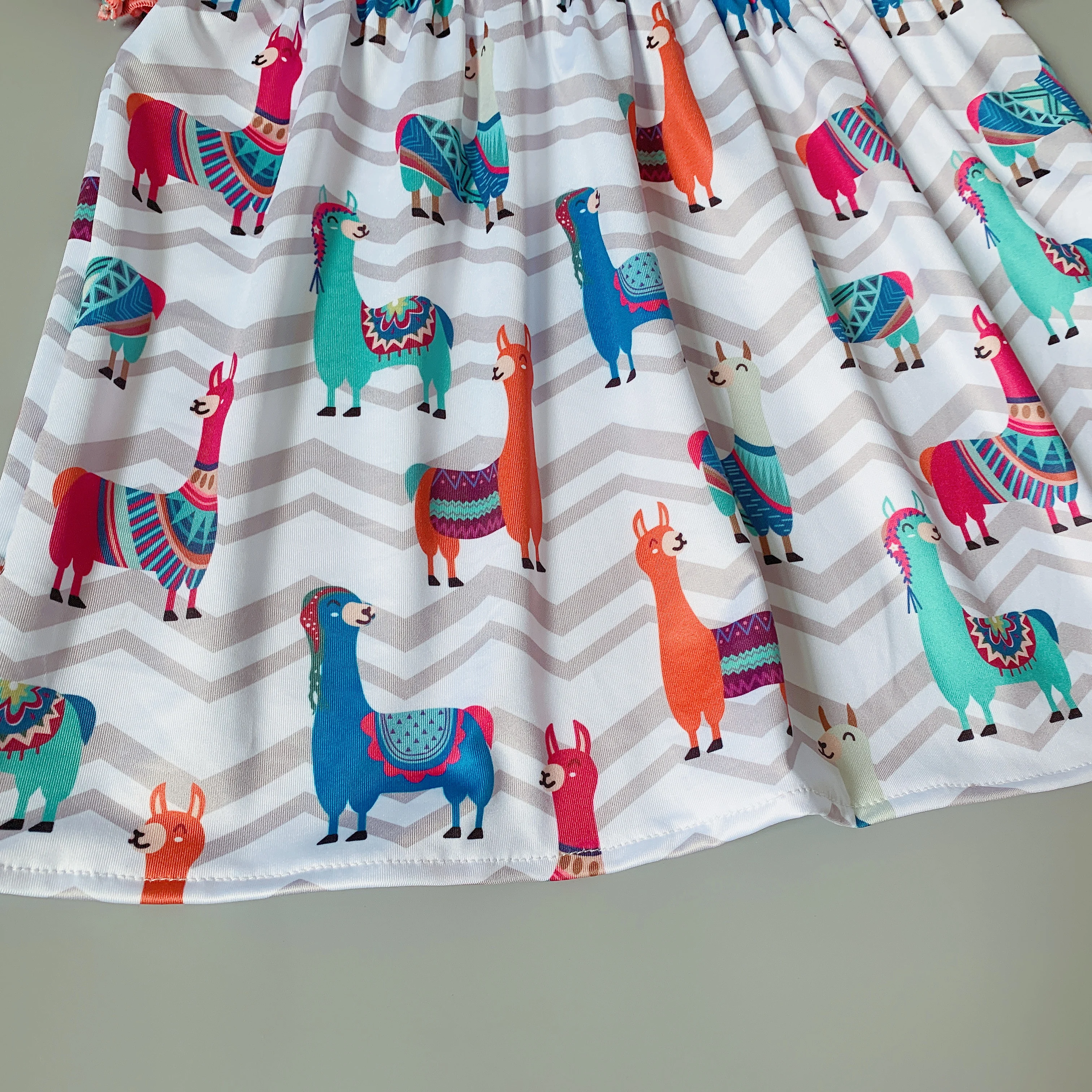 Платье для девочек с высокой талией платье короткими рукавами 2019 | Детская одежда