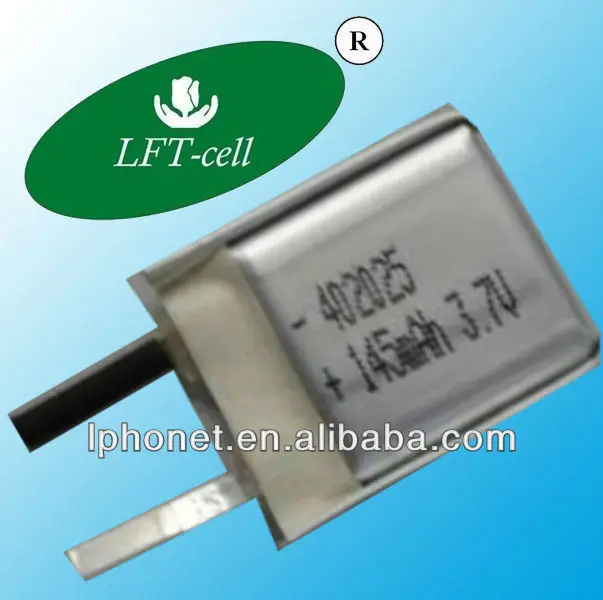 

3.7V 145mAh Lithium Polymer Battery China factory price