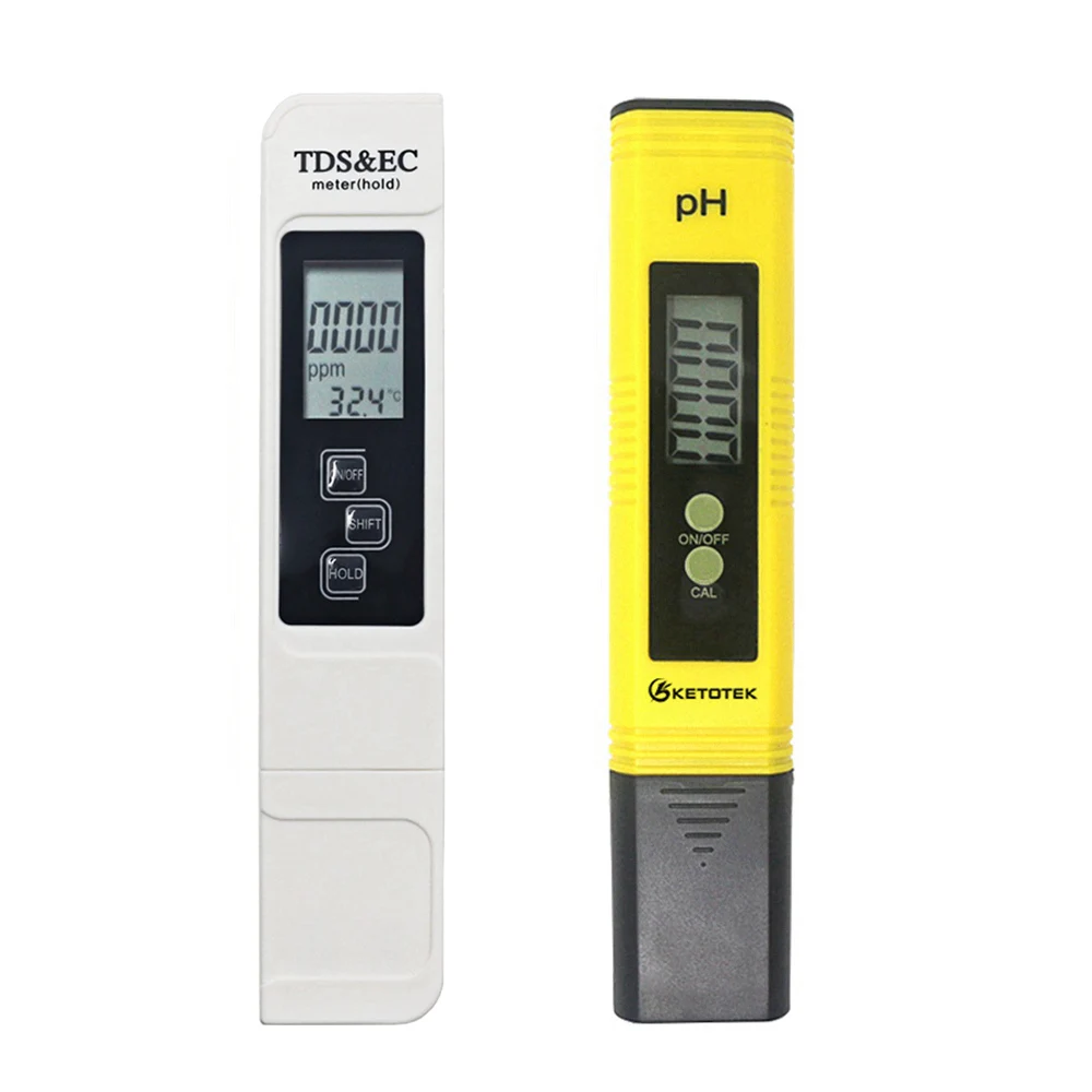 TDS PH Meter Цифровой портативный рН-метр лабораторный PH TDS тестер ATC автоматическая калибровка TDS EC метр для очистки воды фильтр PPM гидропонный бассейн - Цвет: TDS PH Meter