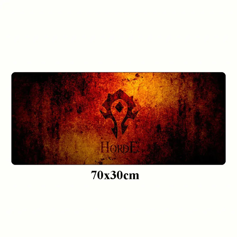 NO.1 World of Warcraft игровой коврик для мыши геймер большой 70x30 см orde Alliance компьютерный коврик для мыши Нескользящий Резиновый фиксирующий край Настольный коврик - Цвет: NO.1