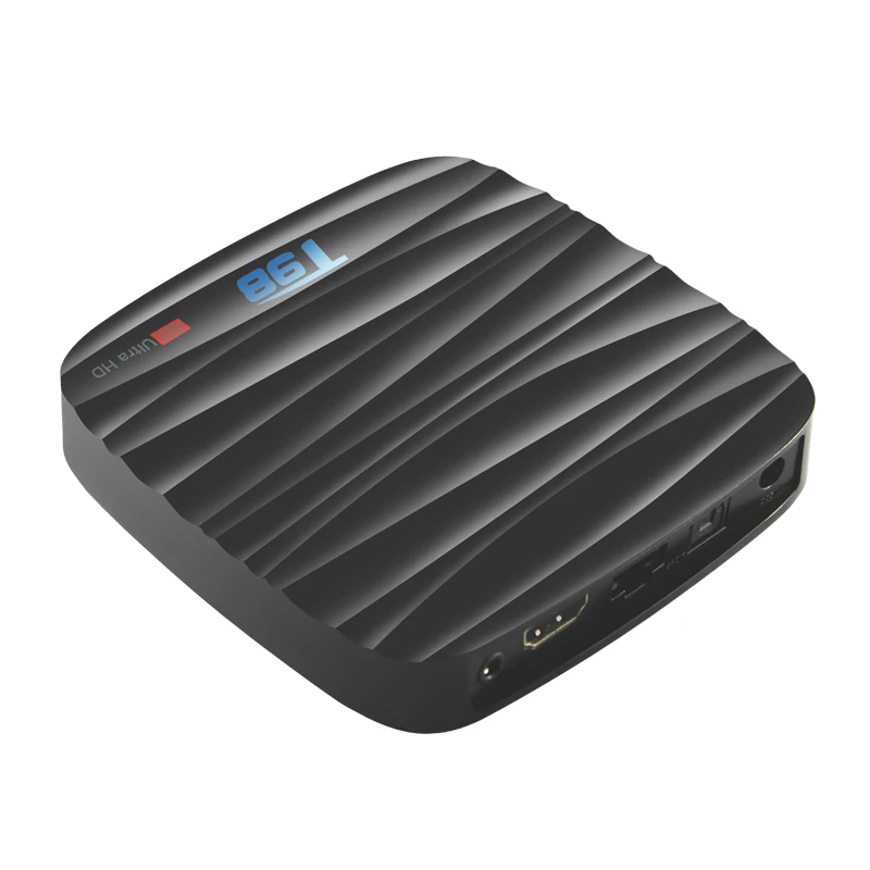 Android 8,1 Smart tv BOX T98 4 ГБ 32 ГБ Allwinner H6 четырехъядерный Bluetooth телеприставка с голосовым пультом дистанционного управления