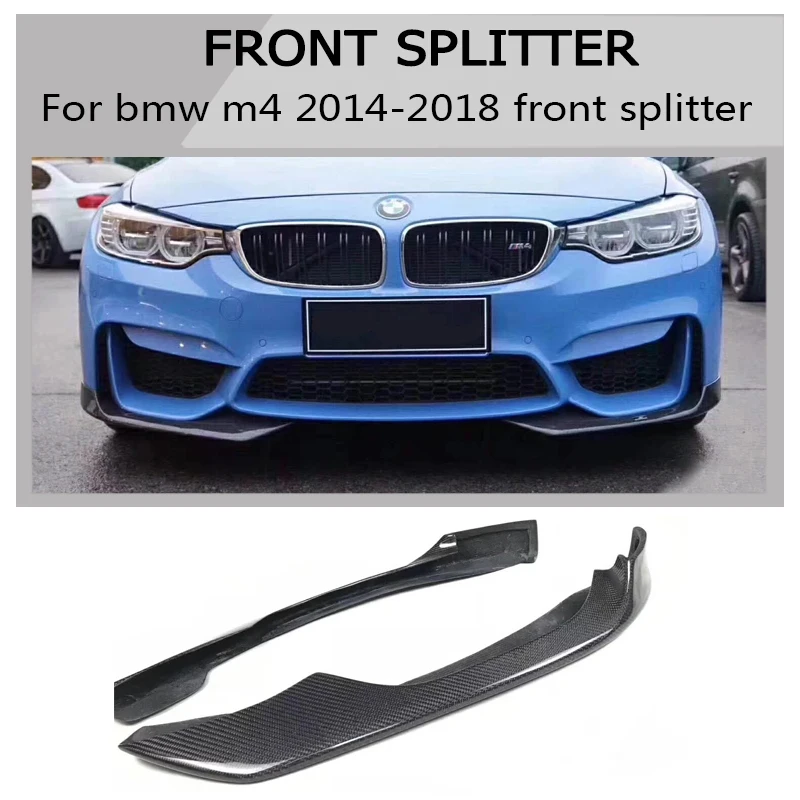 F82 углеродный m4 бампер для bmw 2015 2018 2 шт. Автомобильная наклейка передний сплиттер