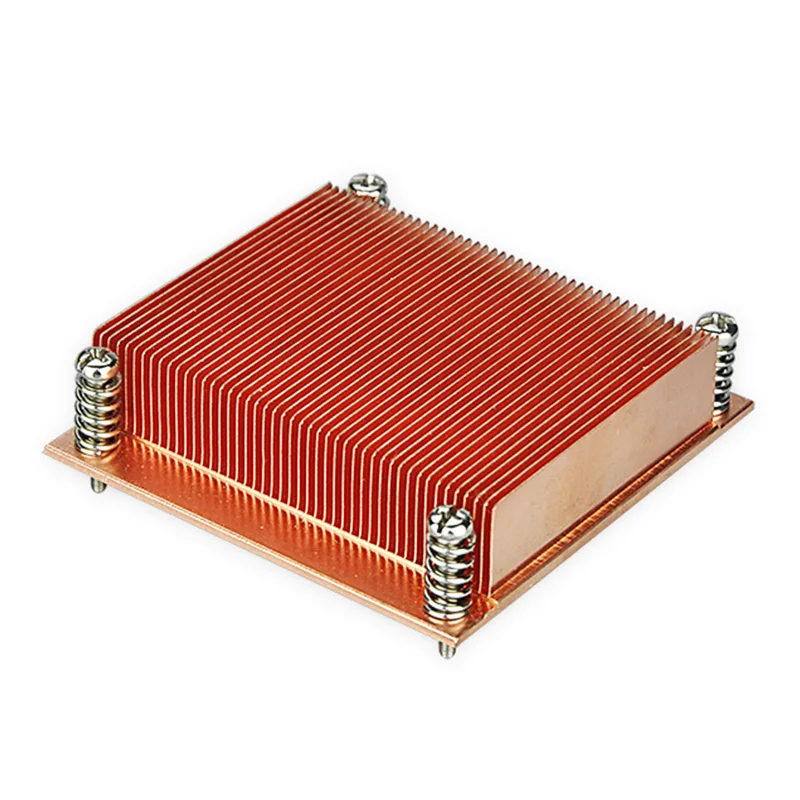 Радиатор компьютера 1U пассивный раствор медный с облегчением зубной винт и