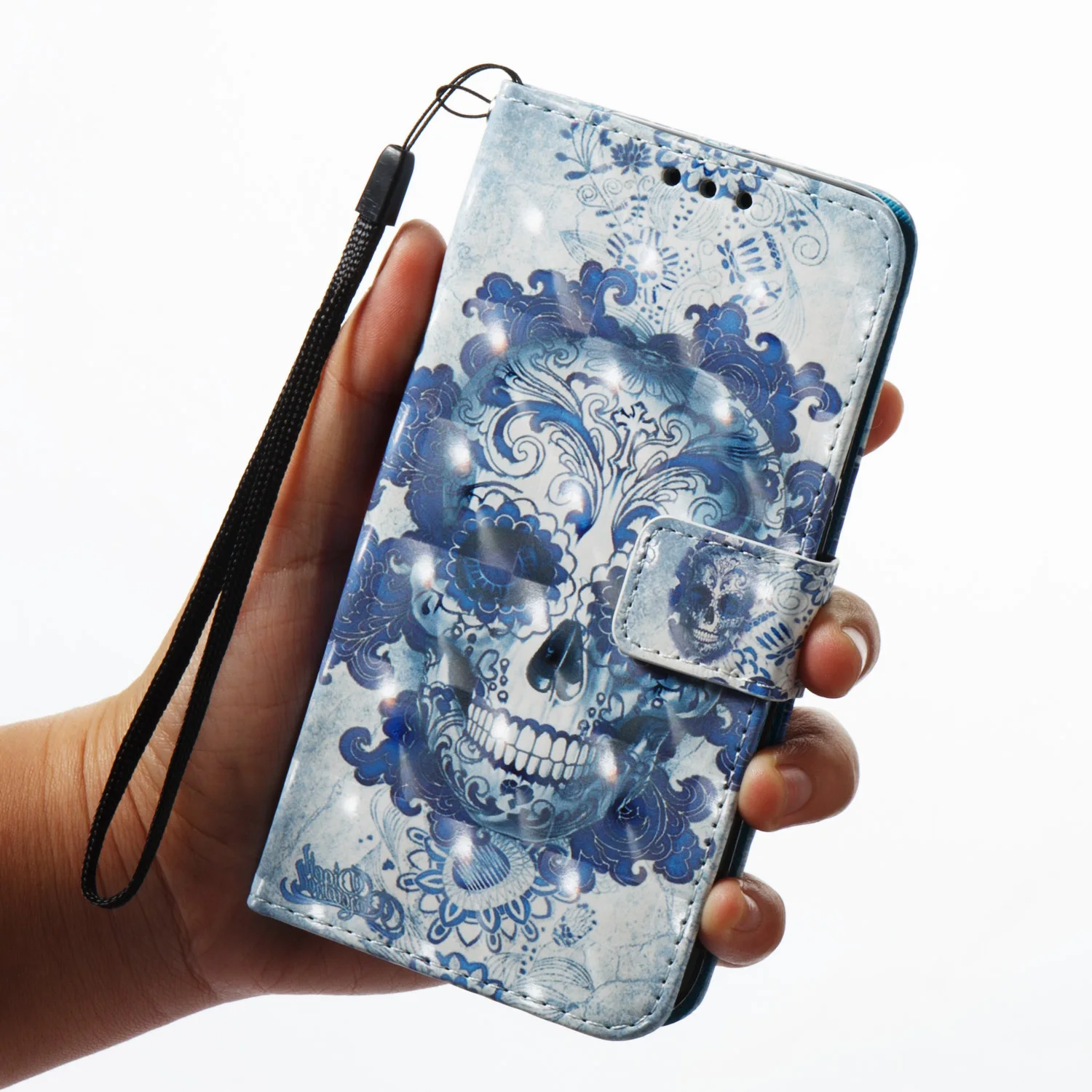 Чехол для Xiaomi Redmi 5A с 3D модным рисунком откидной кожаный чехол книжка подставкой 5