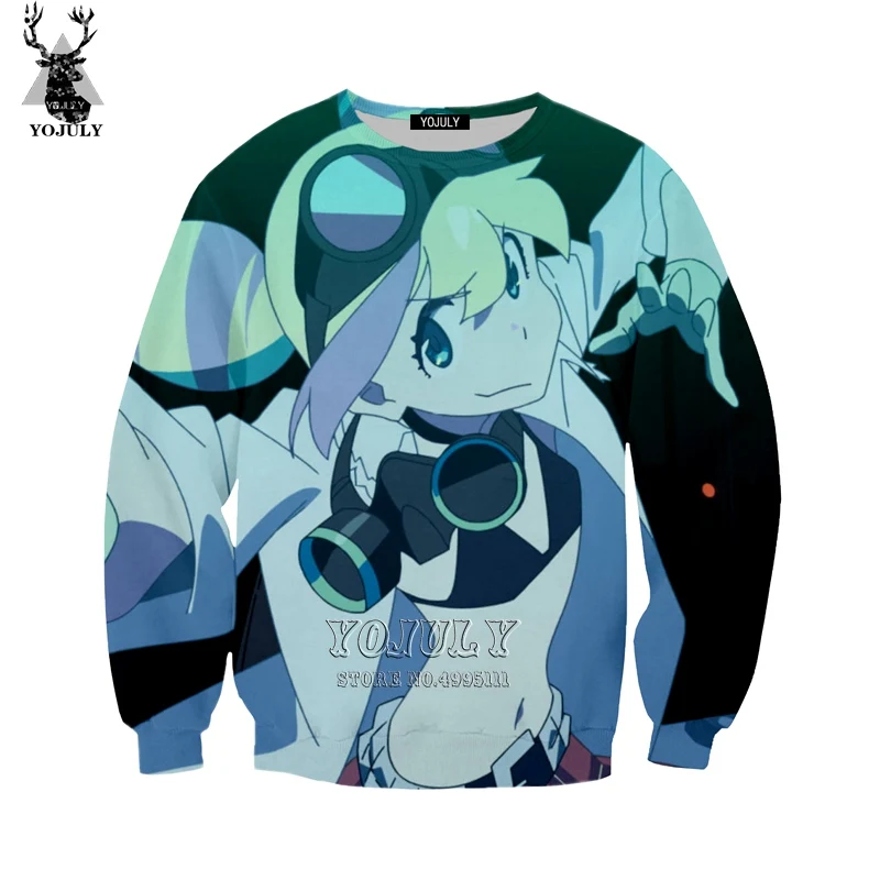 Yojuly 3d печати Для женщин Для мужчин аниме promare Толстовка Harajuku Осень толстовки Повседневное с круглым вырезом в стиле «хип-хоп» уличная A529 - Цвет: 7
