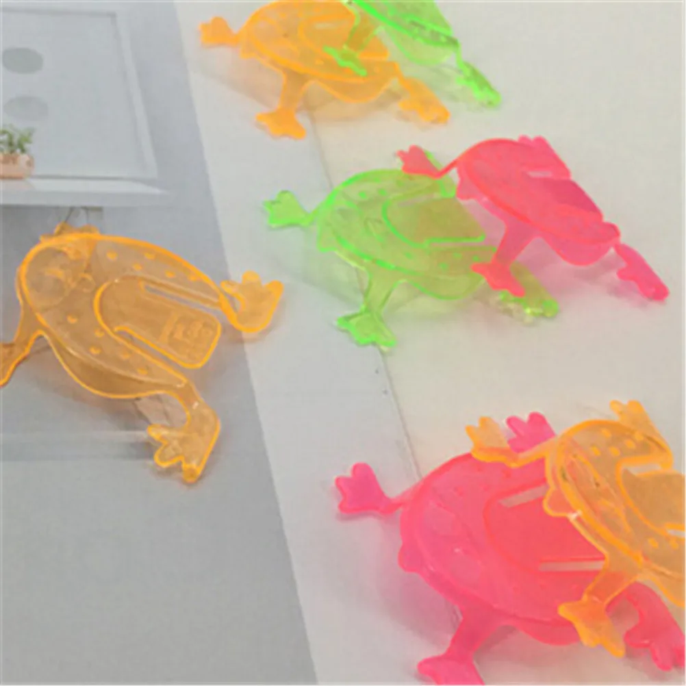 

10PCS 4.3*4.3cm Jumping Frog Hoppers Game Kids gift toys Birthday Party Toys for Girl Boy Goody Bag Pinata Fillers