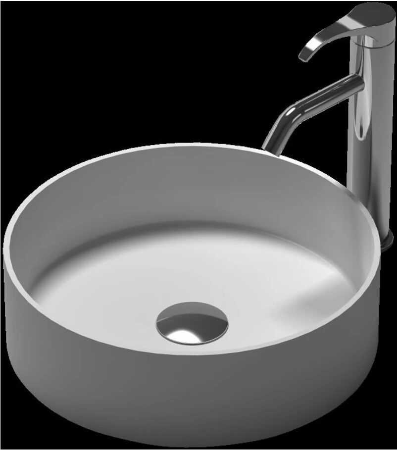 380mm Round bathroom solid surface stone countertop sink fashionable wash basin RS38334 | Обустройство дома