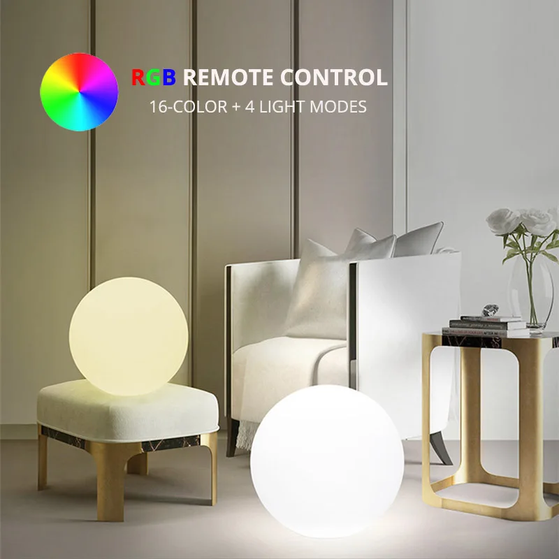 Dia35cm светодиодная сферическая лампа перезаряжаемая RGB LED шар Многоцветный