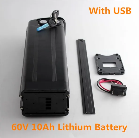 Высококачественный литиевый аккумулятор 60 в 10 ач с BMS USB для электрического
