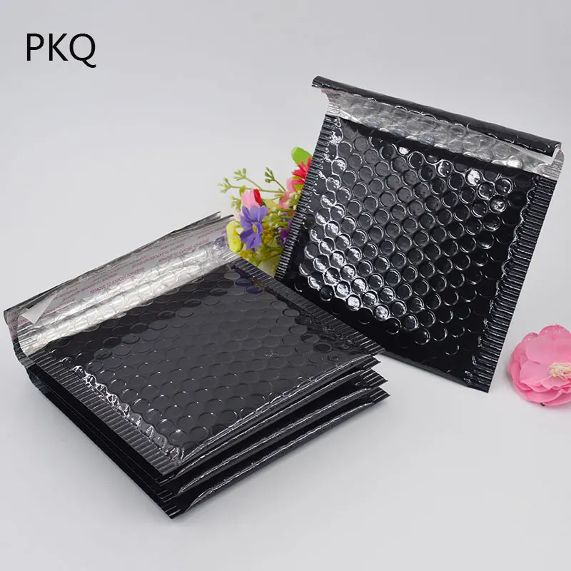 120 шт черные мягкие конверты Подарочная сумка пузырчатая почтовая конверт CD/CVD