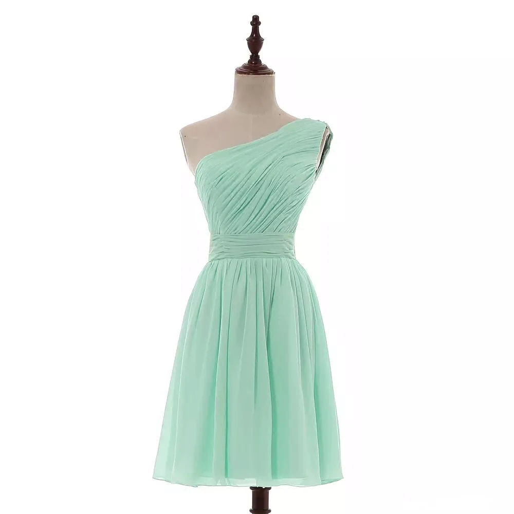 Mint Green Robe demoiselle d'honneur ходовой шифон 3 с прикольными выражениями ментолово-зеленый Королевское, голубое, розовое бледно-лиловый бордовый orange короткое платье подружки невесты на свадьбу - Цвет: Mint Green