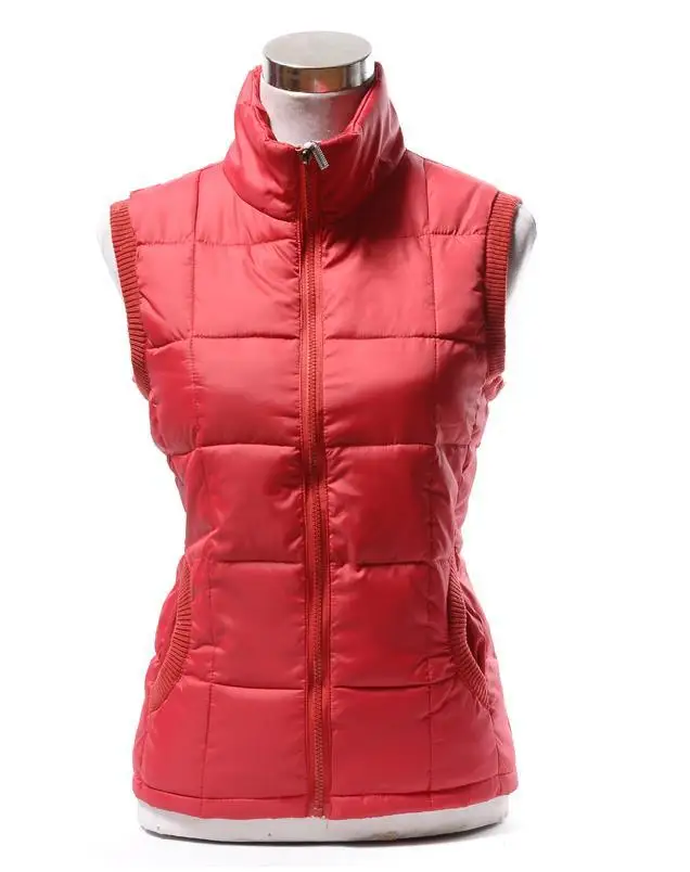 

7 Colors New Women Warm Winter Waistcoat Women Outwear Down Vest Autumn Jacket Sleeveless Coat For Padded Down Vest XL-2XL