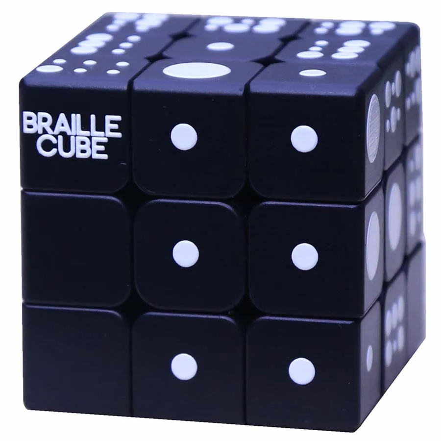Магический куб 3x3x3 Braille отпечаток пальца 3D рельефный куб головоломка Neo Cubo Magico Развивающие игрушки для детей