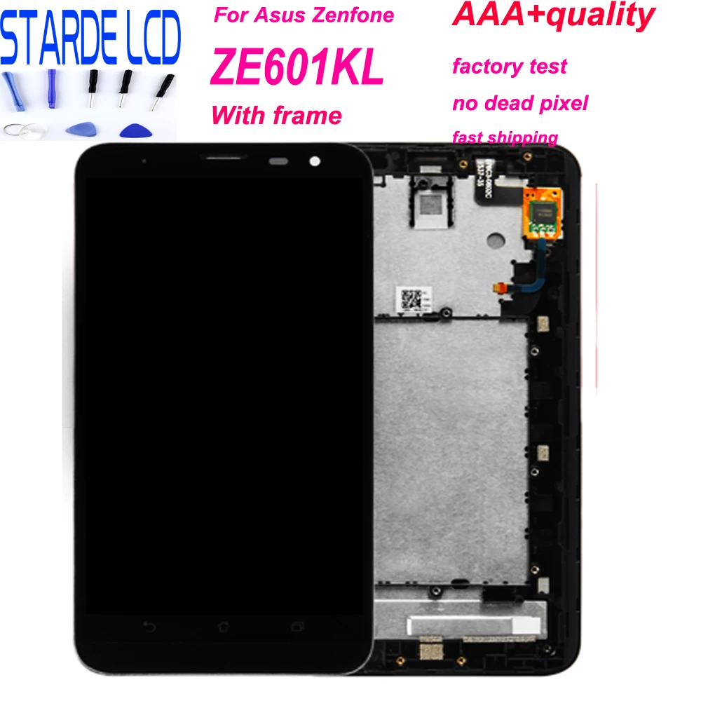 Для Asus ZenFone 2 Laser ZE601KL lcd Z011D ZE601K дисплей сенсорный экран панель дигитайзер запасные части с рамкой и инструментами
