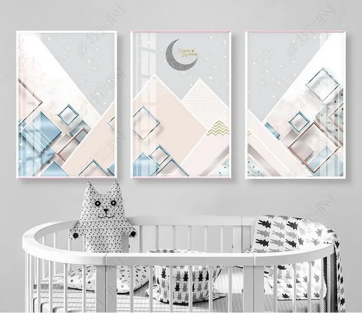 

Постеры, Скандинавская абстрактная живопись, геометрия, холст, картины для гостиной, домашний декор, постеры и фотообои без рамки