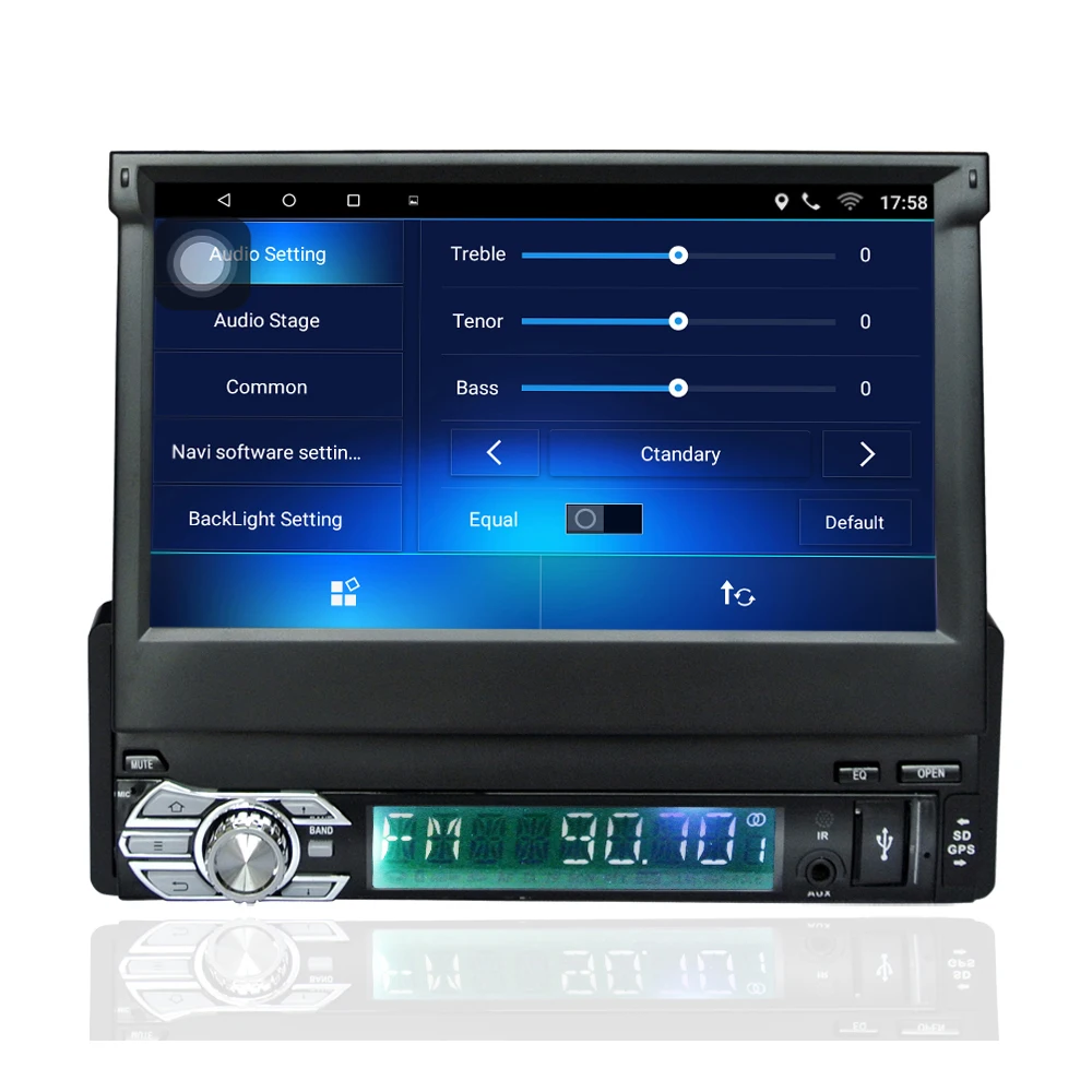 DHL 1 Din Android 7.1 Car Radio Stereo Universal 7&quot Capacitive HD Touch Screen For WIFI GPS Navigation Bluetooth Audio Player |