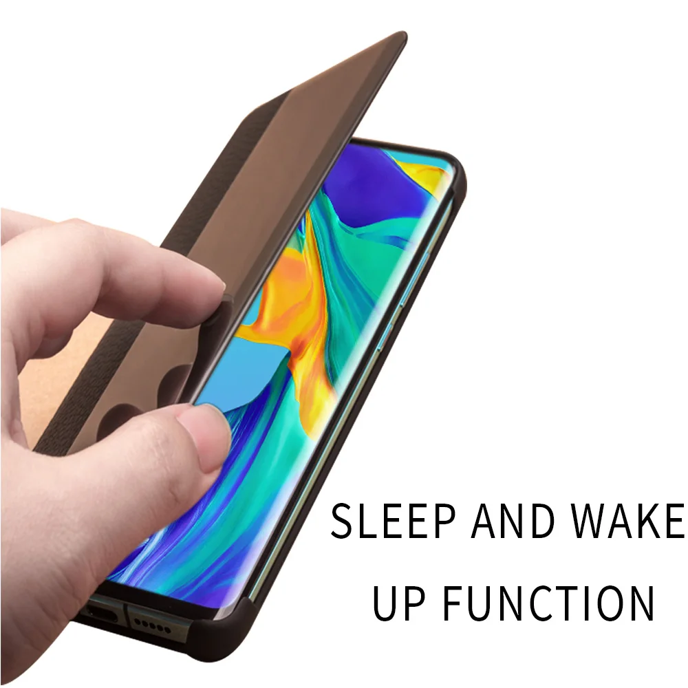 Модный чехол QIALINO из натуральной кожи с откидной крышкой для Huawei P30 Pro 6 47 дюйма