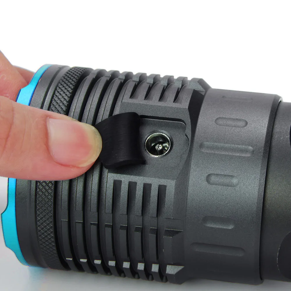 Светодиодный водонепроницаемый цифровой фонарик Supwildfire перезаряжаемый фонарь с