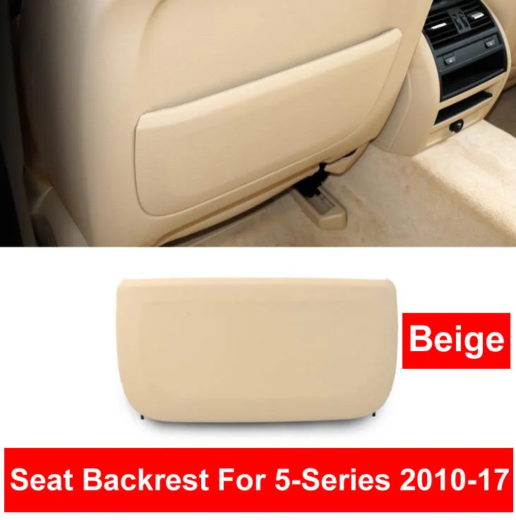 LHD RHD Beige Car Seat Back Backrest Panel Part Genuine Leather Cover Replacement For BMW F10 F11 F01 F02 5 series GT & 7 series