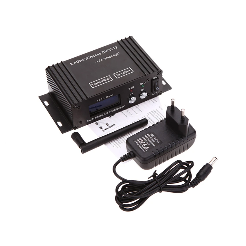 Мини 2 4G беспроводной Dmx 512 контроллер передатчик приемник ЖК дисплей