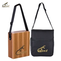 gecko c 68z traveling cajon box drum portable hand drum wood percussion instrument with strap carrying bag