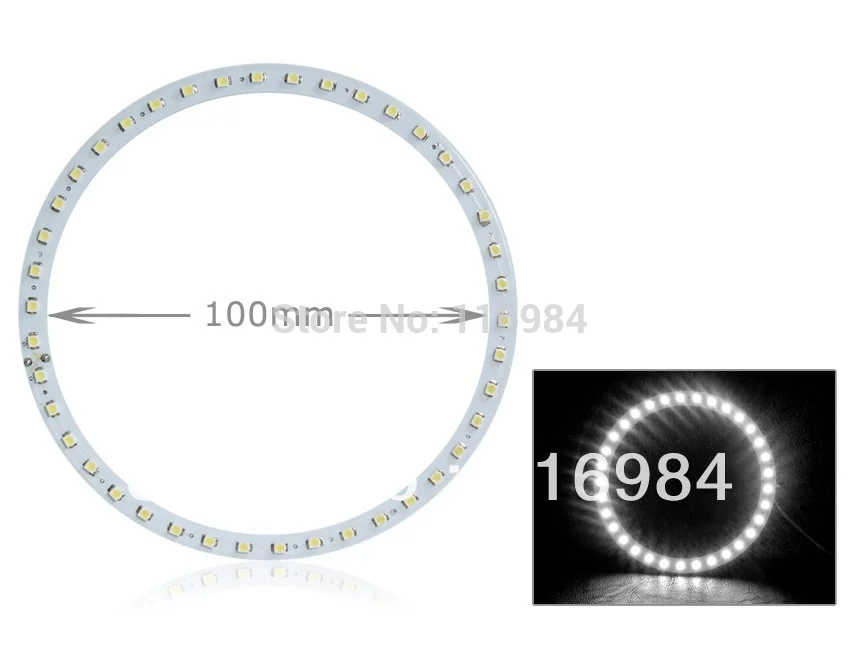 2 шт. x 100 мм 3528 30 SMD Автомобильные светодиодные глаза ангела гало кольсветильник