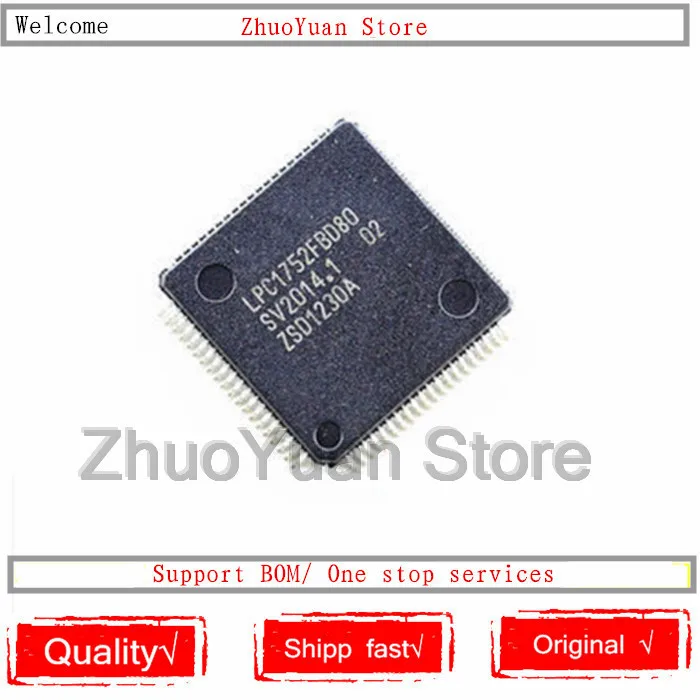 1 шт./лот LPC1752FBD80 LPC1752FBD LPC1752 Стандартный чип новая оригинальная деталь |