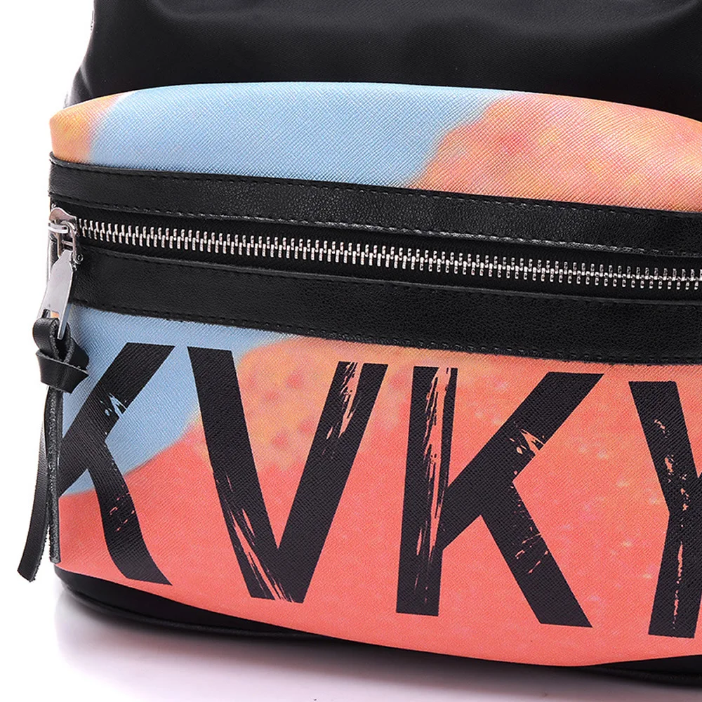 Kvky логотип бренда Для женщин рюкзак нейлон Водонепроницаемый студент Школьные