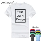 Хлопковая футболка для мужчин и женщин, с логотипом вашего собственного дизайнаизображением на заказ, Повседневная футболка с коротким рукавом, топы, одежда, футболка fc002