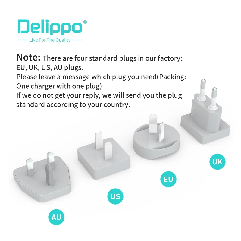 Зарядное устройство Delippo USB C 3 в 1 65 Вт PD и QC 0 | Компьютеры офис
