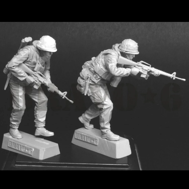 Корпус морской волны США за углом (3) модель Soldier GK WWII разобранный и Неокрашенный