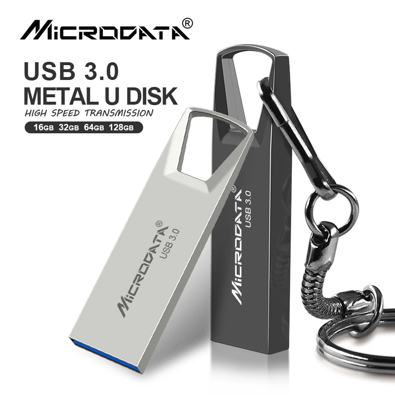 Высокоскоростная USB 3 0 мини металлическая Флешка 16 ГБ 32 64 Гб 128 Водонепроницаемая