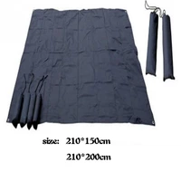 1pc black blue oxford waterproof portable delicate plaid outdoor picnic play camping mat tarpaulin airbed beach play blanket