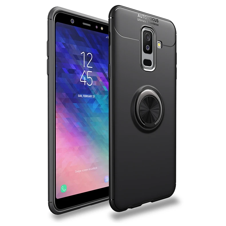 Роскошный чехол для телефона KEYSION с кольцом-держателем Samung A6 Plus 2018 магнитная