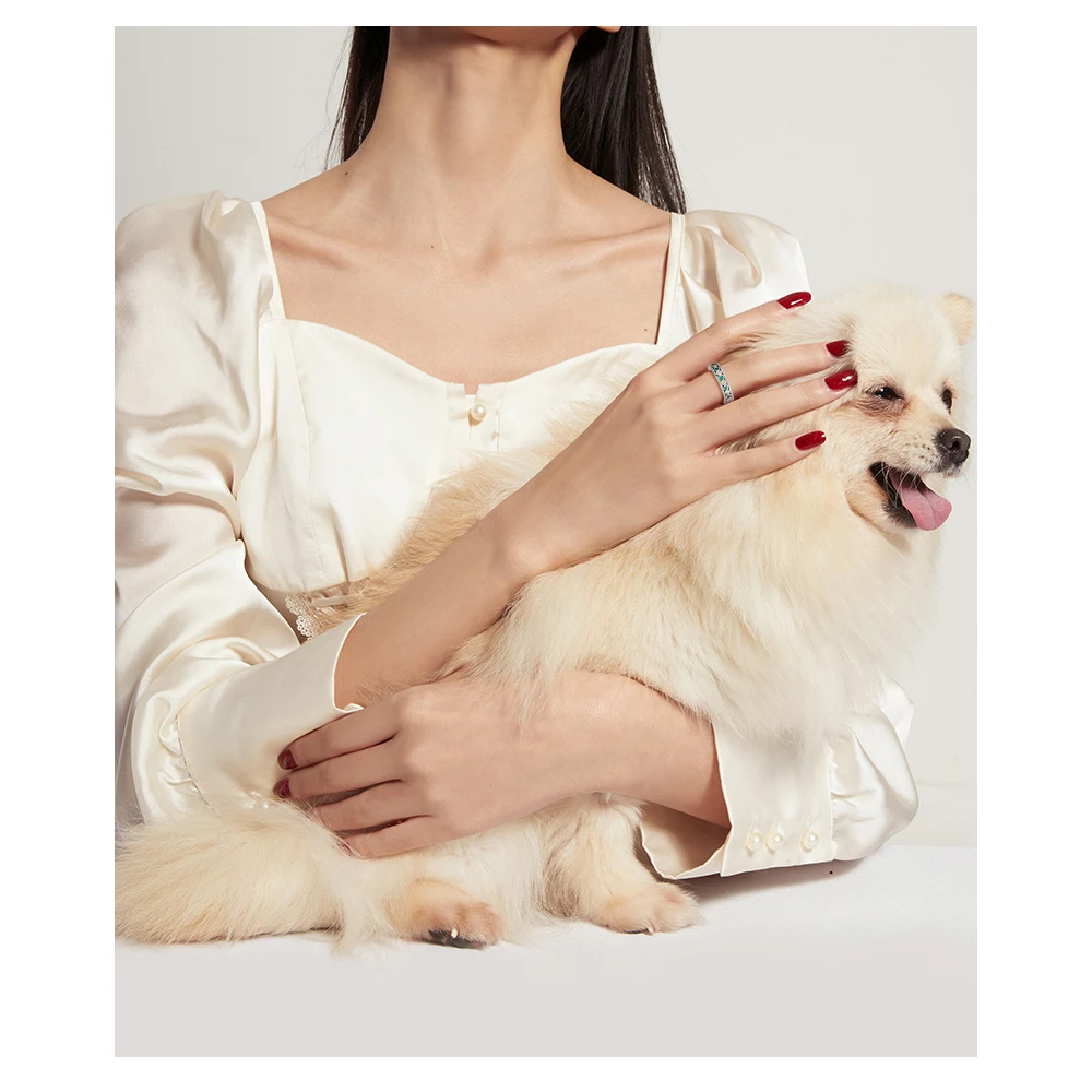 

Love All Around Rings 100% 925 Sterling-Silver-Jewelry Free Shipping