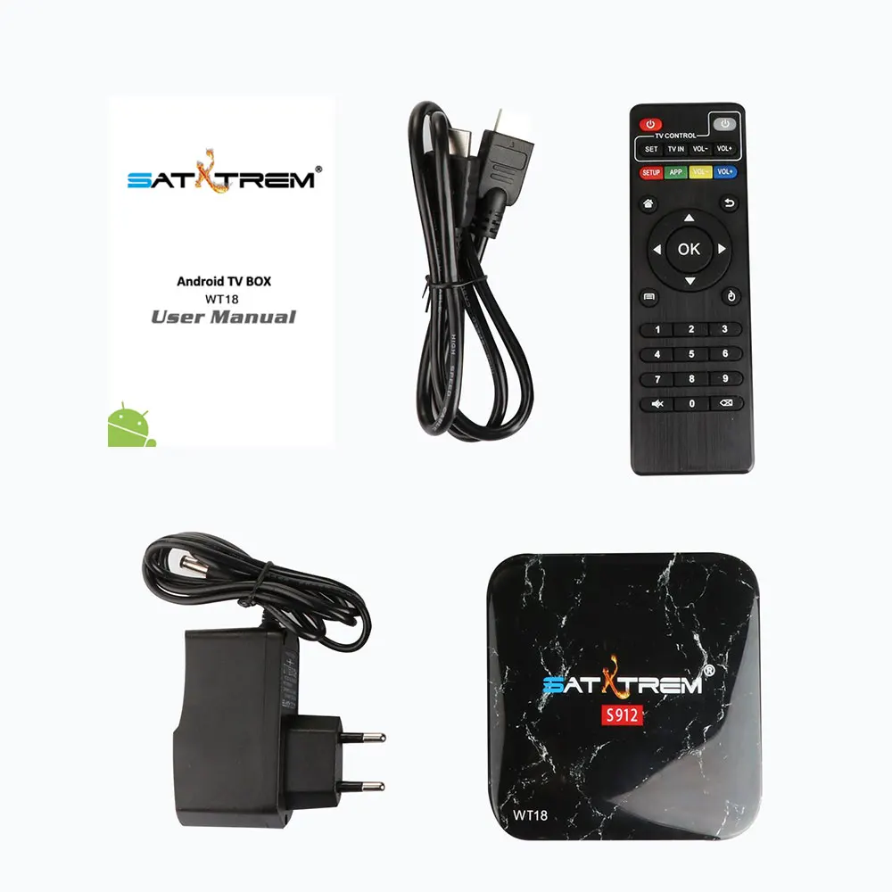 SATXTREM WT18 Amlogic S912 Восьмиядерный Android 7,1 tv Box 3 ГБ DDR3 32 Гб 2,4 г/5 ГГц двойной wifi Поддержка Google Play Store телеприставка