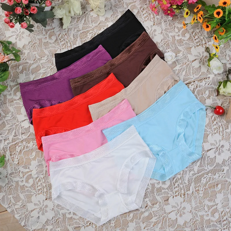 Hot Women Lace Sexy Panties Luxury Seamless Underwear Low Waist Ladies Briefs Female Slim Breathable Underpants Lingerie | Женская