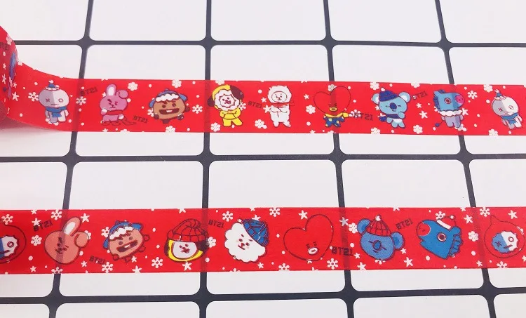 Новый Kpop BTS BT21 Рождество DIY Дневник ручная учетная запись альбом стикеры клейкие