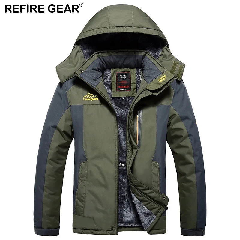 Refire Gear зимние уличные спортивные толстые флисовые теплые куртки Мужские дышащие