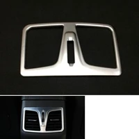 car styling 1pc abs interior armrest box rear air condition vent outlet cover trim decoration for sonata 9th lf 2015
