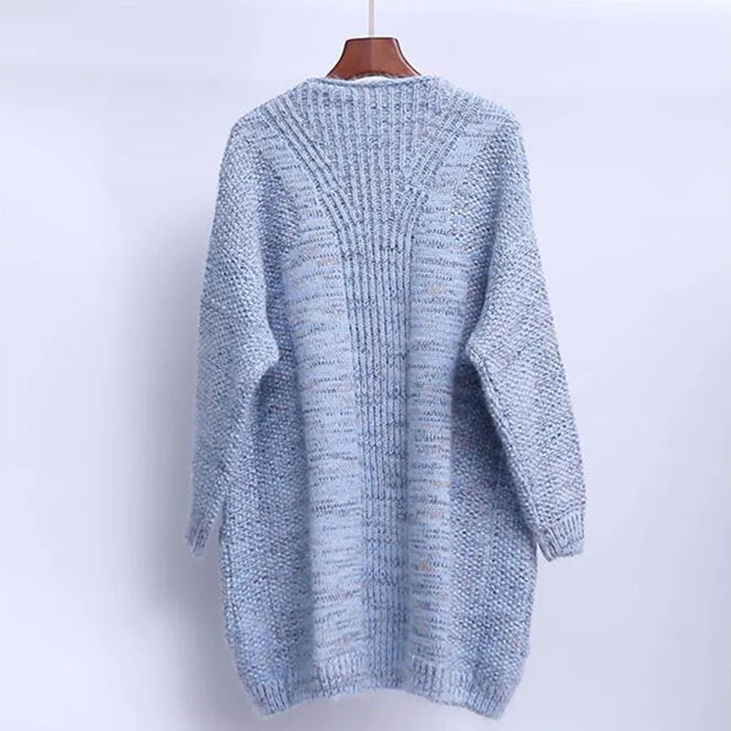 Трикотажный кардиган средней и длинной длины свитер куртка 2019 Весна Осень Новый