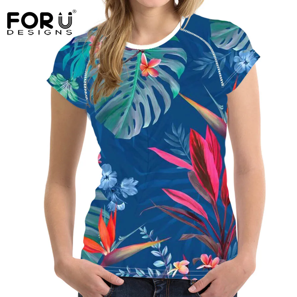 FORUDESIGNS/женская футболка Nordic Стиль подорожник с изображением новогодней елки и