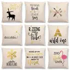 Декоративные надписи, горячая Распродажа, золотые, надежда на уверенность, любовь, мощные теплые слова, волшебная Подушка, диванная подушка, Рождество