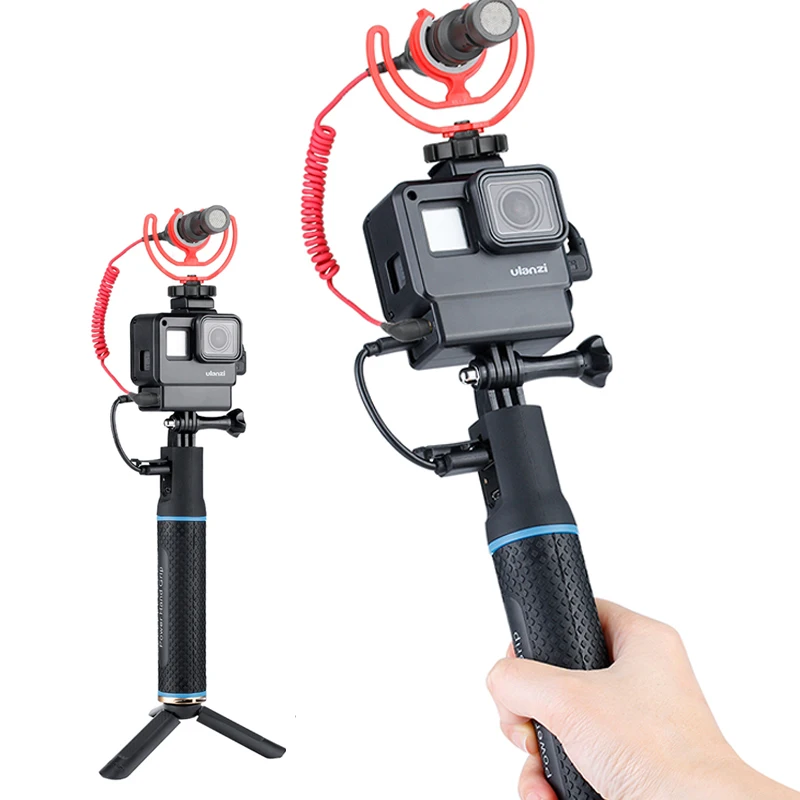 Ручной удлинитель с аккумулятором w ULANZI V2 чехол для GoPro Hero 7 6 5 DJI Osmo Action|Аксессуары