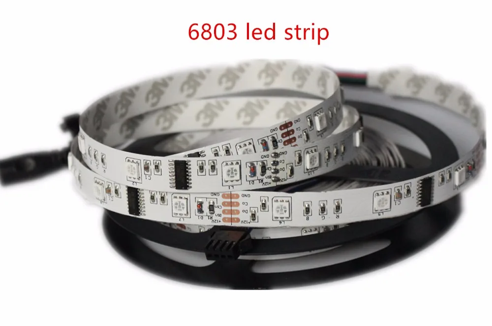 5 м 6803 ИС 5050 цифровая светодиодная лента RGB светодиодов IP20 водостойкая волшебный