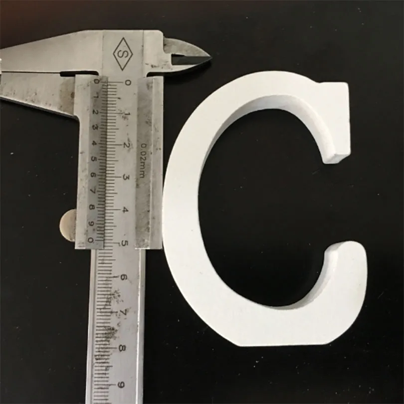 C 1 шт. 8 см белые деревянные буквы Английский алфавит DIY персональное имя Дизайн Искусство ремесло Бытовая декоративная буква цифровой дисплей - Цвет: C